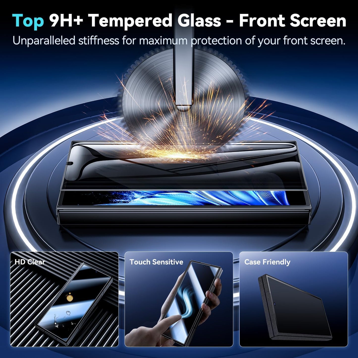 Galaxy Z Fold7 Fold6 Fold5 Foldable Screen Protector With Auto Align Mounting Frame Kit
