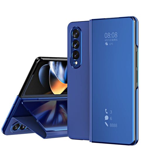 Mirror Clear View Flip Case For Samsung Galaxy Z Fold4 5G - Mycasety Mycasety