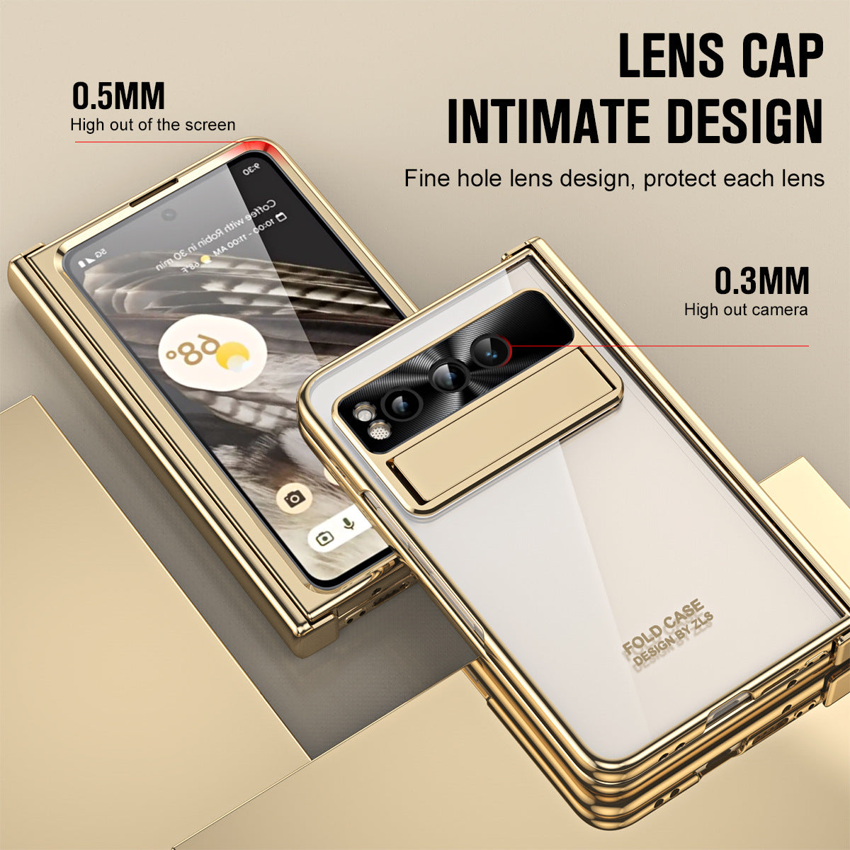 Google Pixel Fold Case Anti-drop All-inclusive Protection Double Pen Slot Hinge & Screen Protector - Mycasety Mycasety