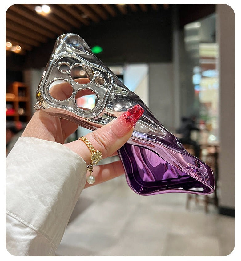 Gradient Pattern Electroplating Fashionable iPhone Case