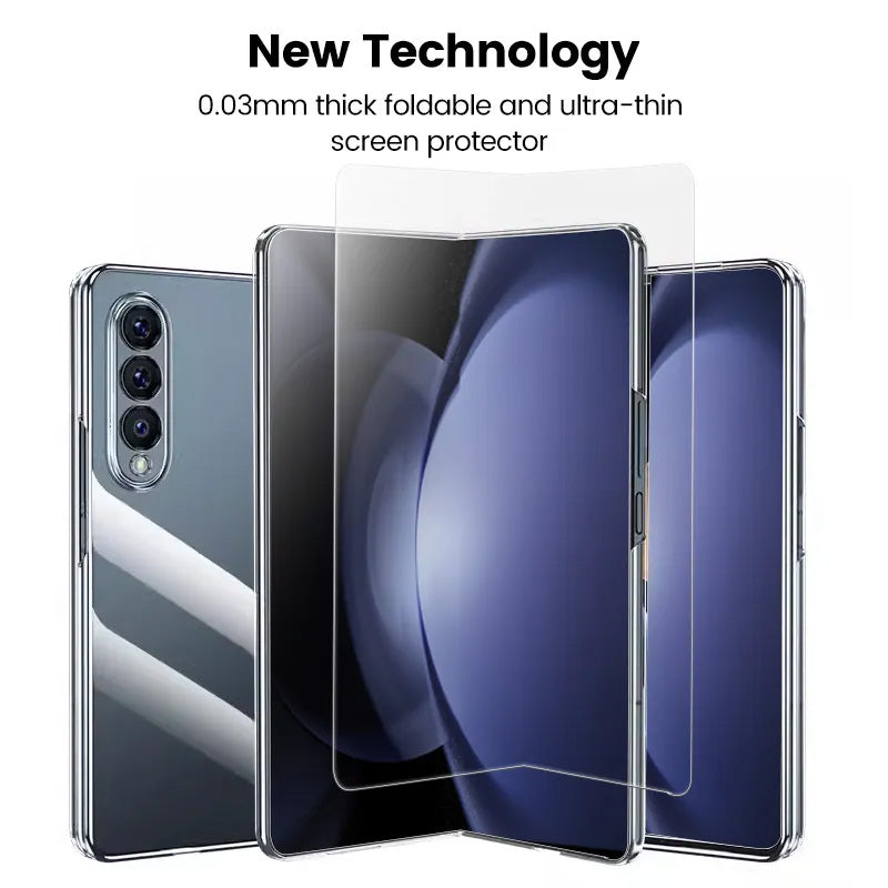 Galaxy Z Fold6 Fold5 Foldable Screen Protector With Auto Align Mounting Frame Kit