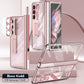 Magnetic Hinge Plating Case For Galaxy Z Fold5 Fold4 Fold3 With Double Hinge Protector - mycasety2023 Mycasety