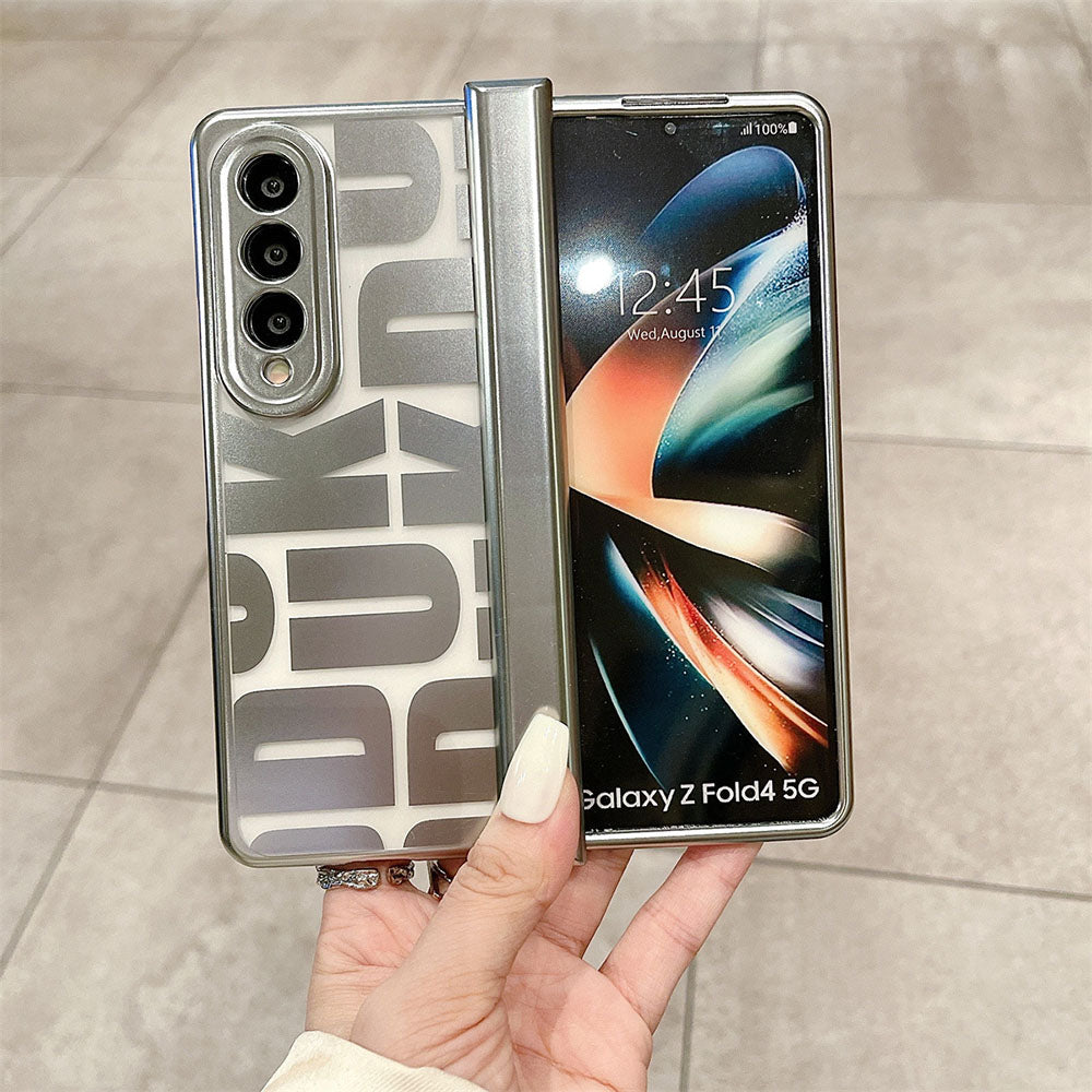 Electroplating Transparent All-Inclusive Drop-Proof Protective Case For Samsung Galaxy Z Fold3 Fold4 5G