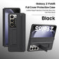 Leather Hinged All-Inclusive With Integrated Shell and Film Protective Phone Case For Samsung Galaxy Z Fold With Pen Slot