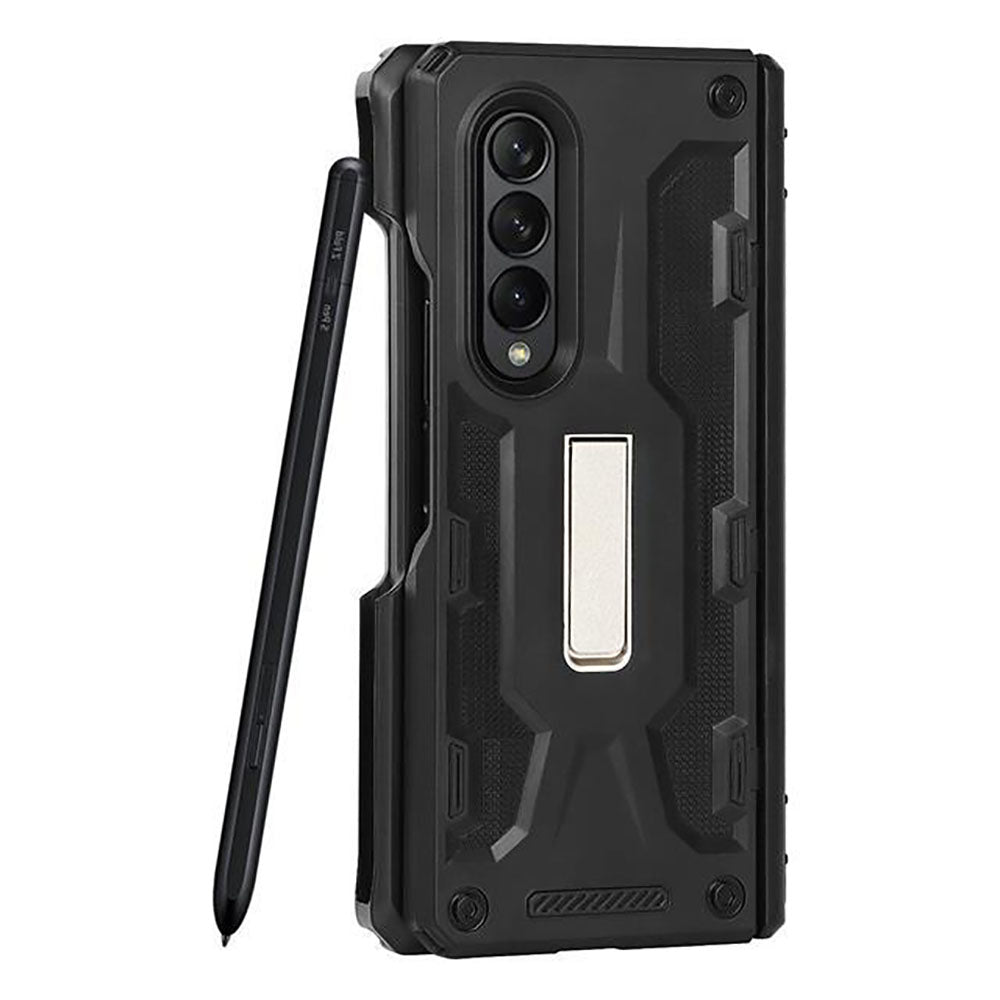 Armor Stand S-Pen Pen Slot With Hinged Phone Case For Samsung Galaxy Fold 3