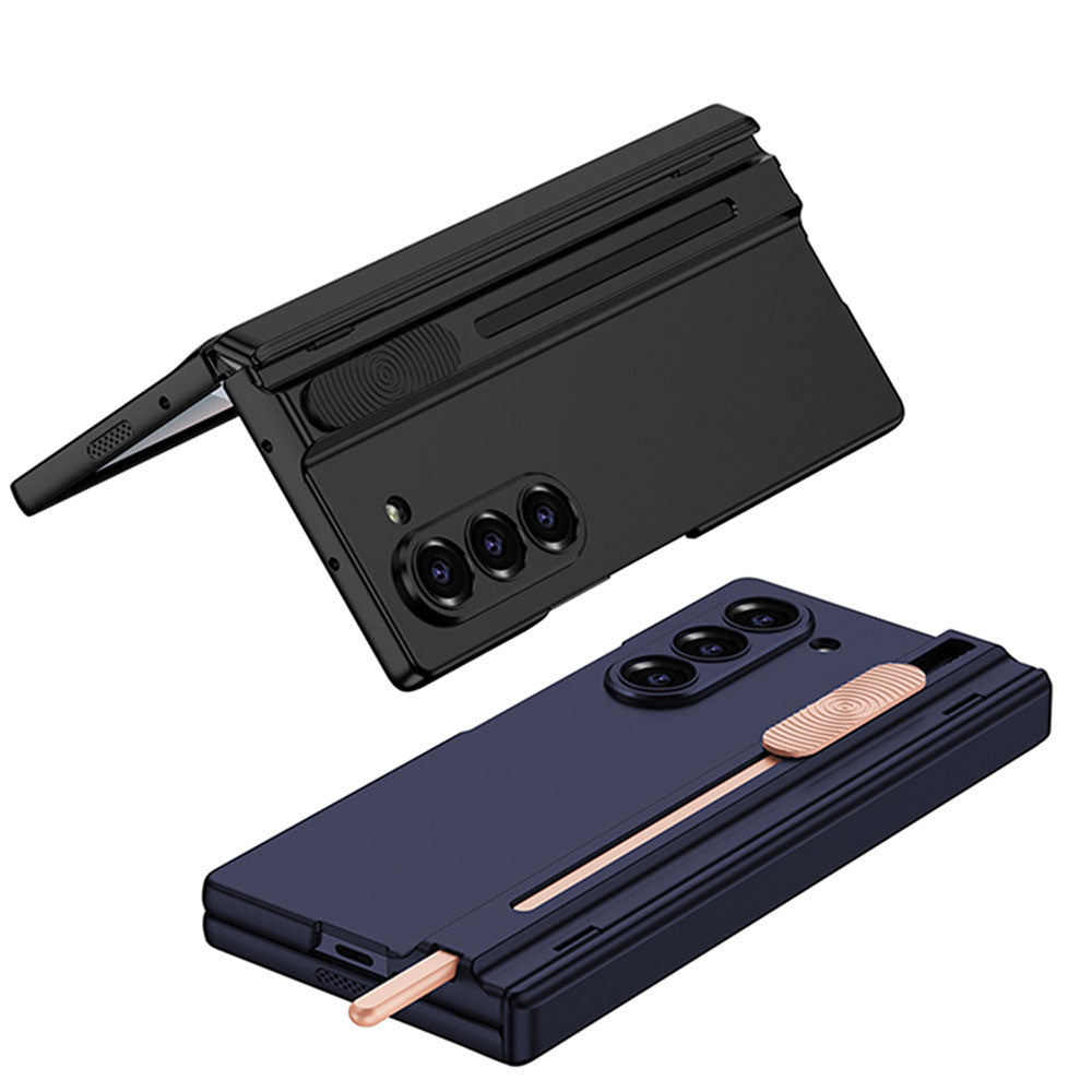 Magnetic Hinged Phone Case For Samsung Galaxy Fold With Pen Slot and Screen Protector