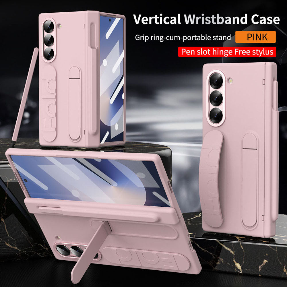 Higne Pen Box Shockproof Phone Case With Screen Protector & Wristband Holder For Galaxy Z Fold 6/5/4