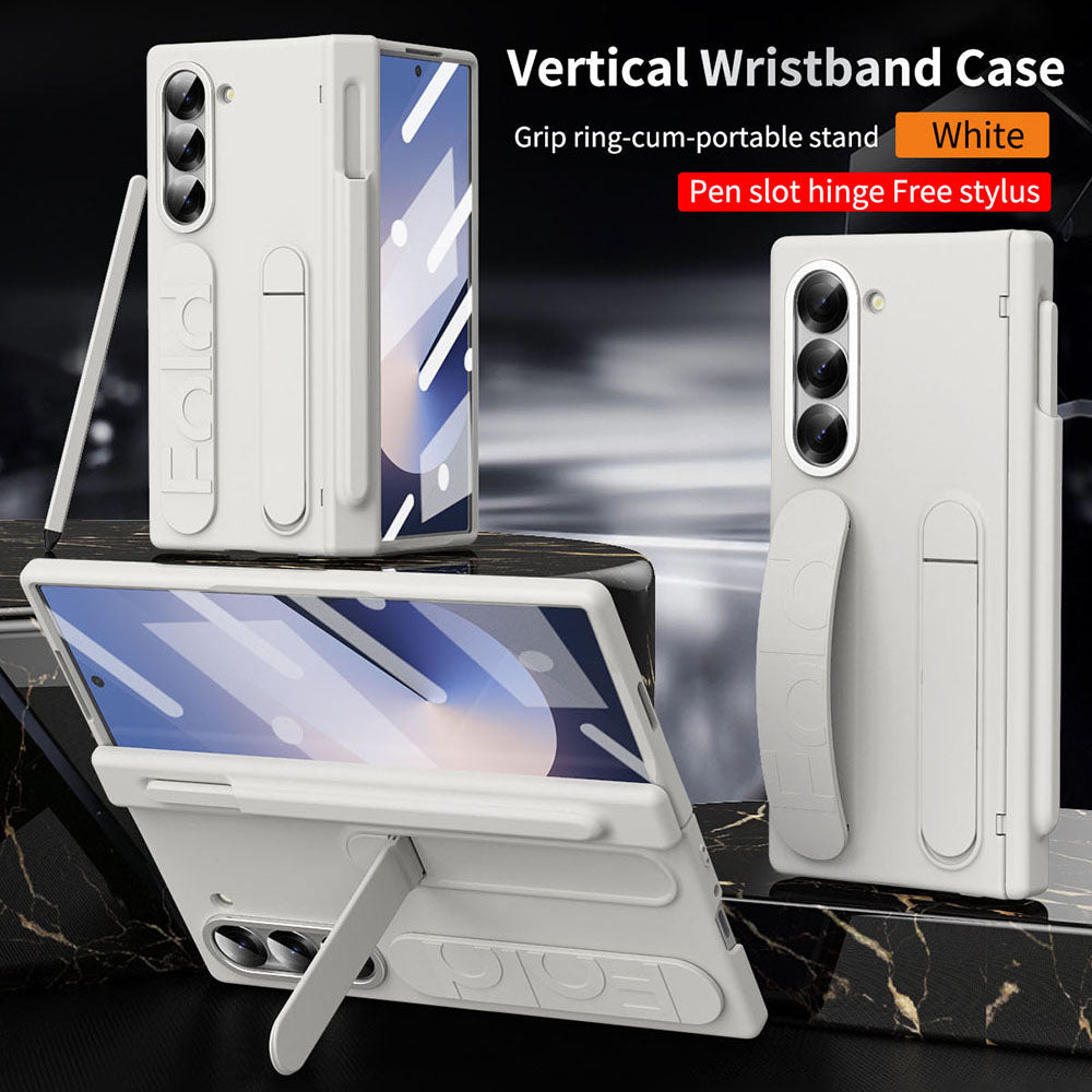 Higne Pen Box Shockproof Phone Case With Screen Protector & Wristband Holder For Galaxy Z Fold 6/5/4