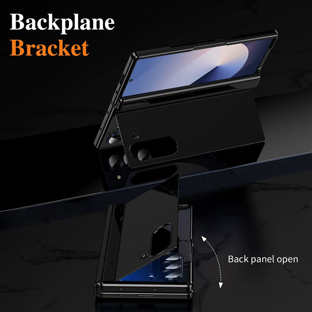 Folding Bracket Hinge Shell Protective Phone Case For Samsung Galaxy Fold With HD Screen Protector