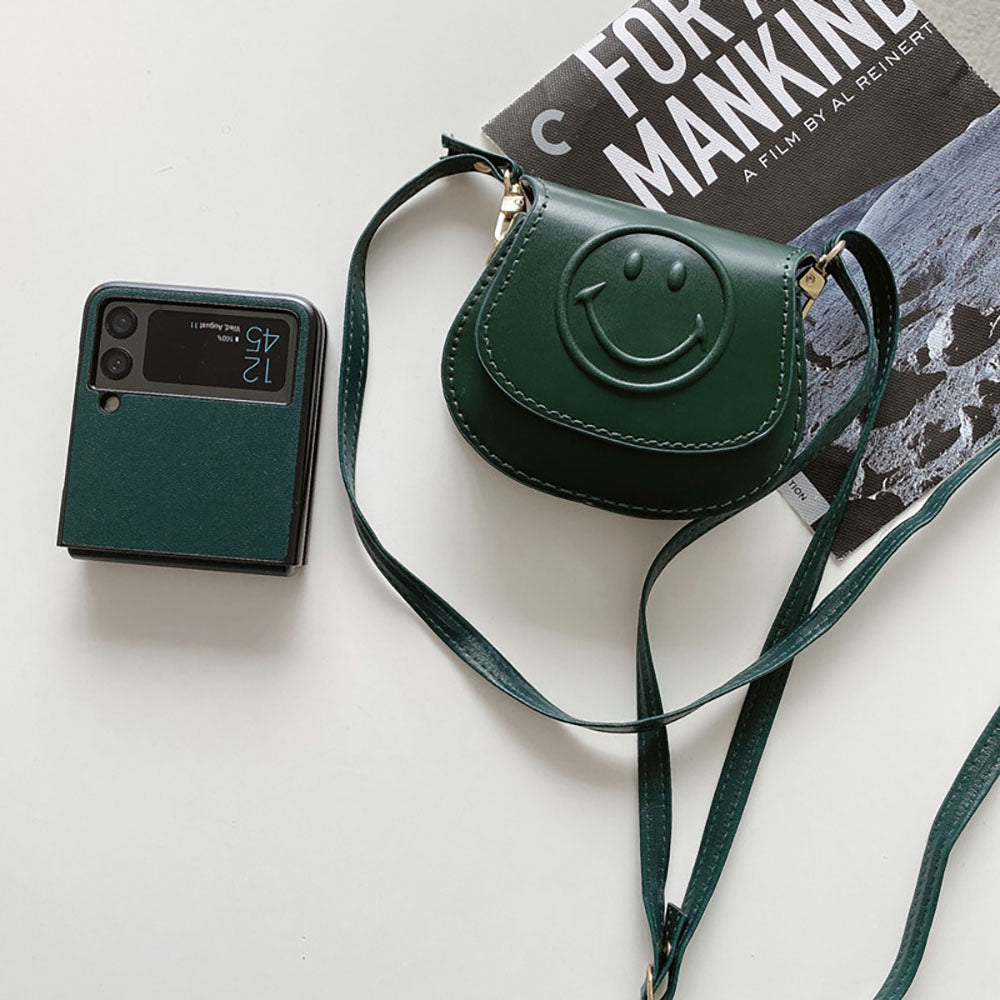 Cute Smiley Phone Bag and Phone Case Set