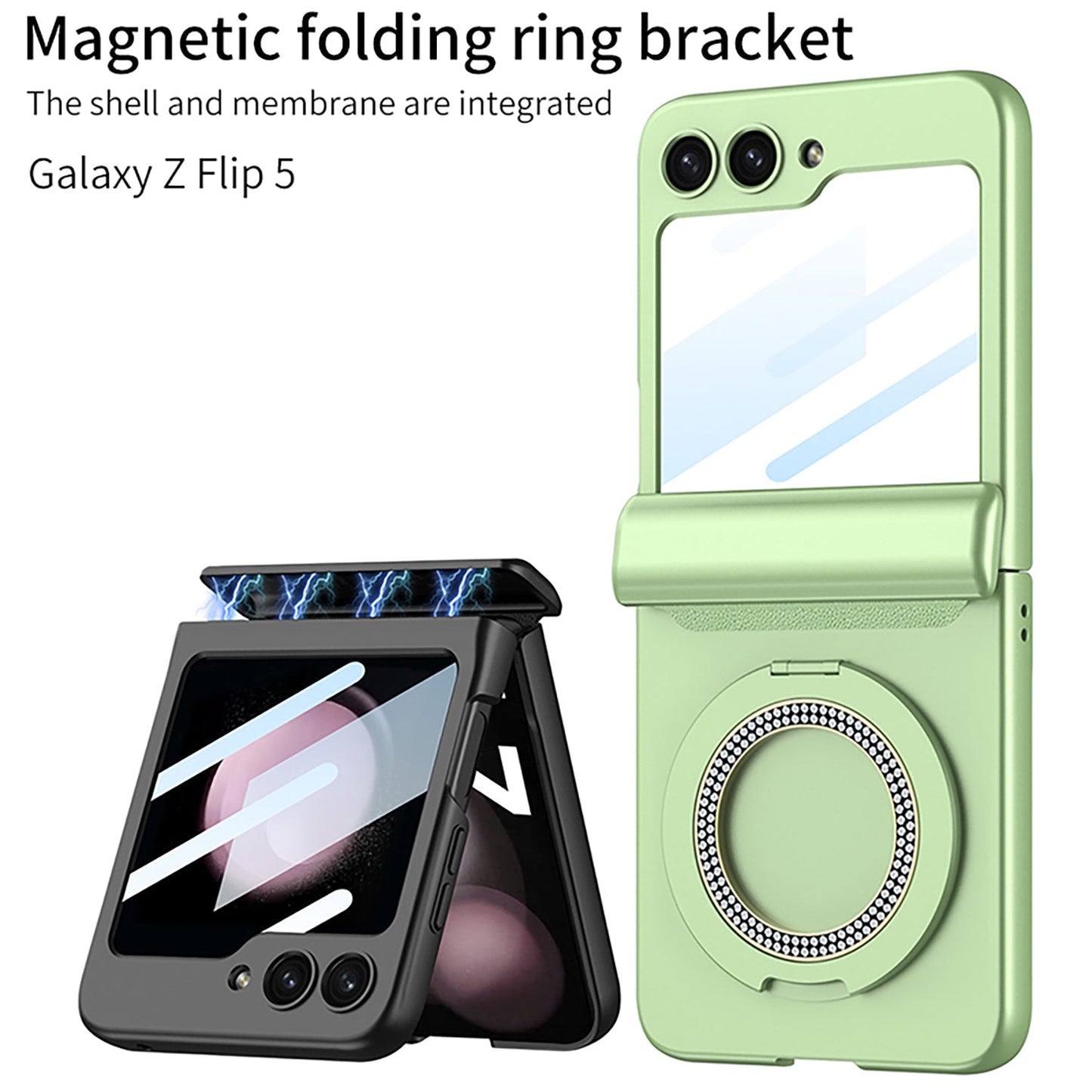 Magnetic Hinge Bracket All-included Shockproof Phone Case For Samsung Galaxy Flip 5/4/3