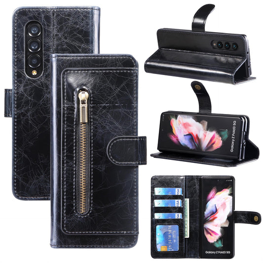 Leather Cardholder Case Wallet Cover For Samsung Galaxy Z Fold3 Fold4 5G - GiftJupiter