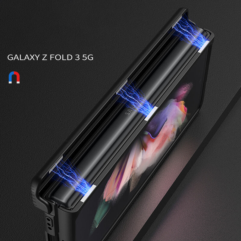 Magnetic Armor All-inclusive Hinge Holder Case For Samsung Galaxy Z Fold3 5G - GiftJupiter