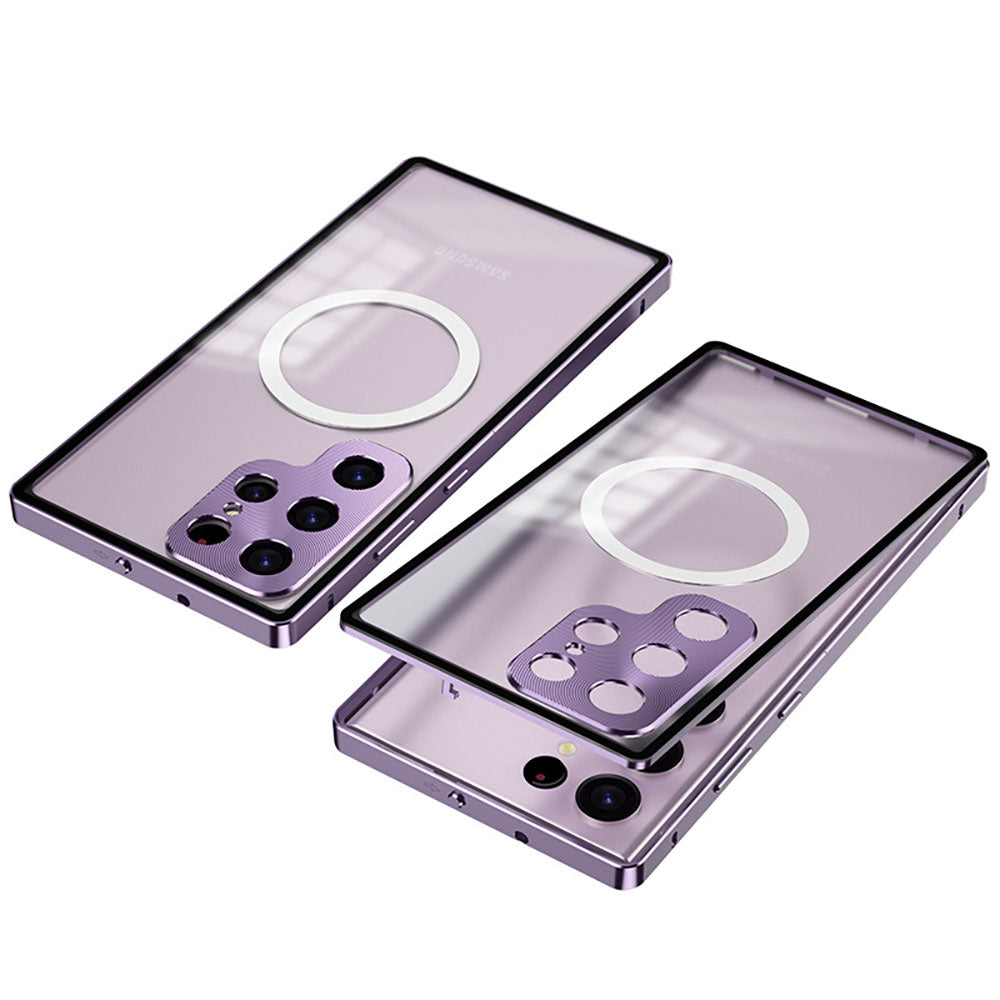 Newest Aluminum Alloy Frame Frosted Back Panel Metal Lens Magnetic Phone Case For Samsung Galaxy S23 Series