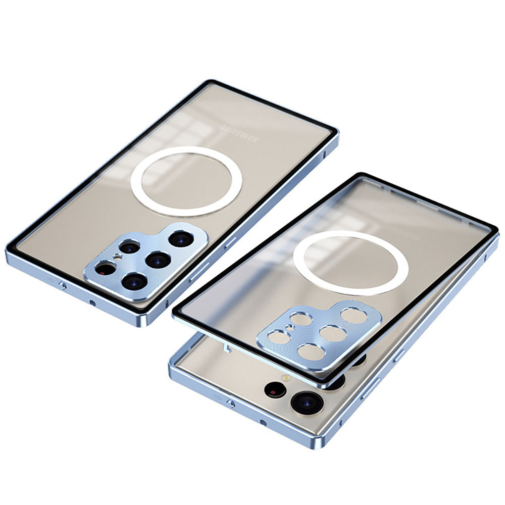 Newest Aluminum Alloy Frame Frosted Back Panel Metal Lens Magnetic Phone Case For Samsung Galaxy S23 Series