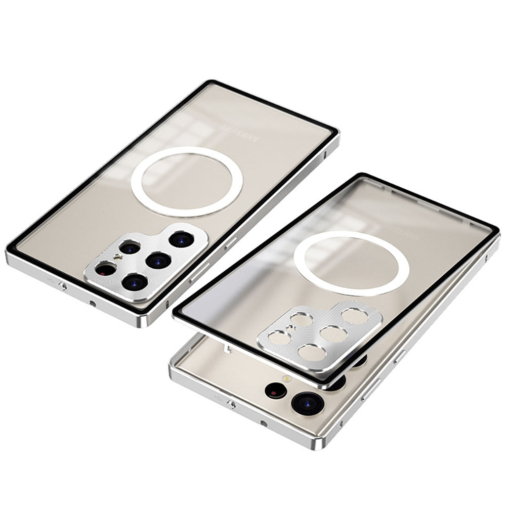 Newest Aluminum Alloy Frame Frosted Back Panel Metal Lens Magnetic Phone Case For Samsung Galaxy S23 Series