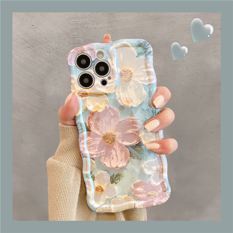 French Vintage Oil Painting Flowers iPhone Case