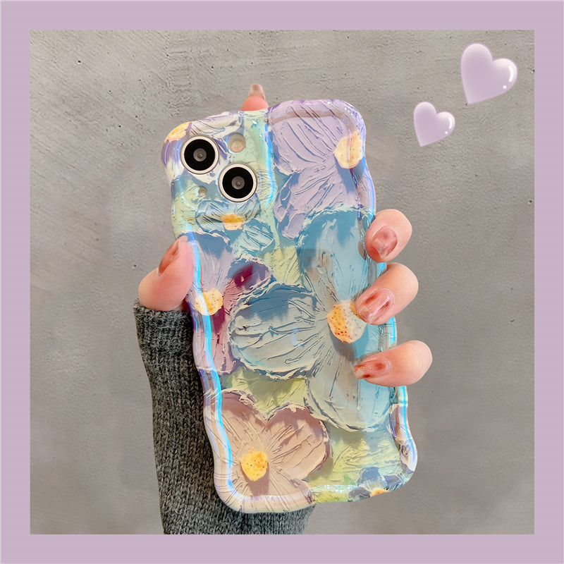 French Vintage Oil Painting Flowers iPhone Case