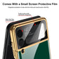 Luxury Plating Frame Anti-knock Protection Glass Case For Samsung Galaxy Z Flip3 - GiftJupiter
