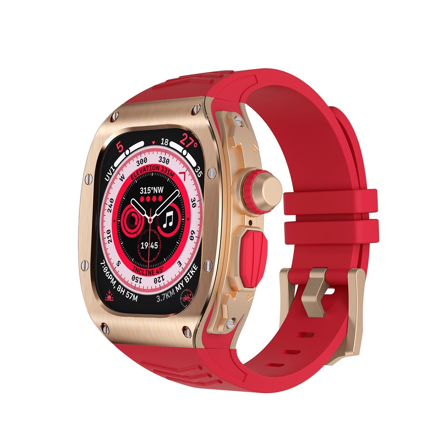 Luxury Metal Case Strap For Apple Watch Ultra 49mm - mycasety2023 Mycasety