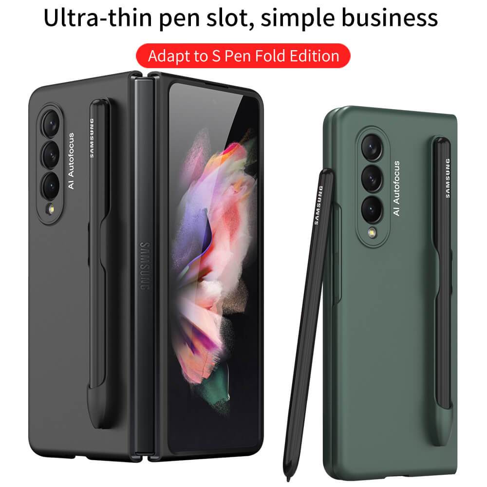 Ultra-thin Pen Slot Business Case for Samsung Galaxy Z Fold 3 5G - GiftJupiter