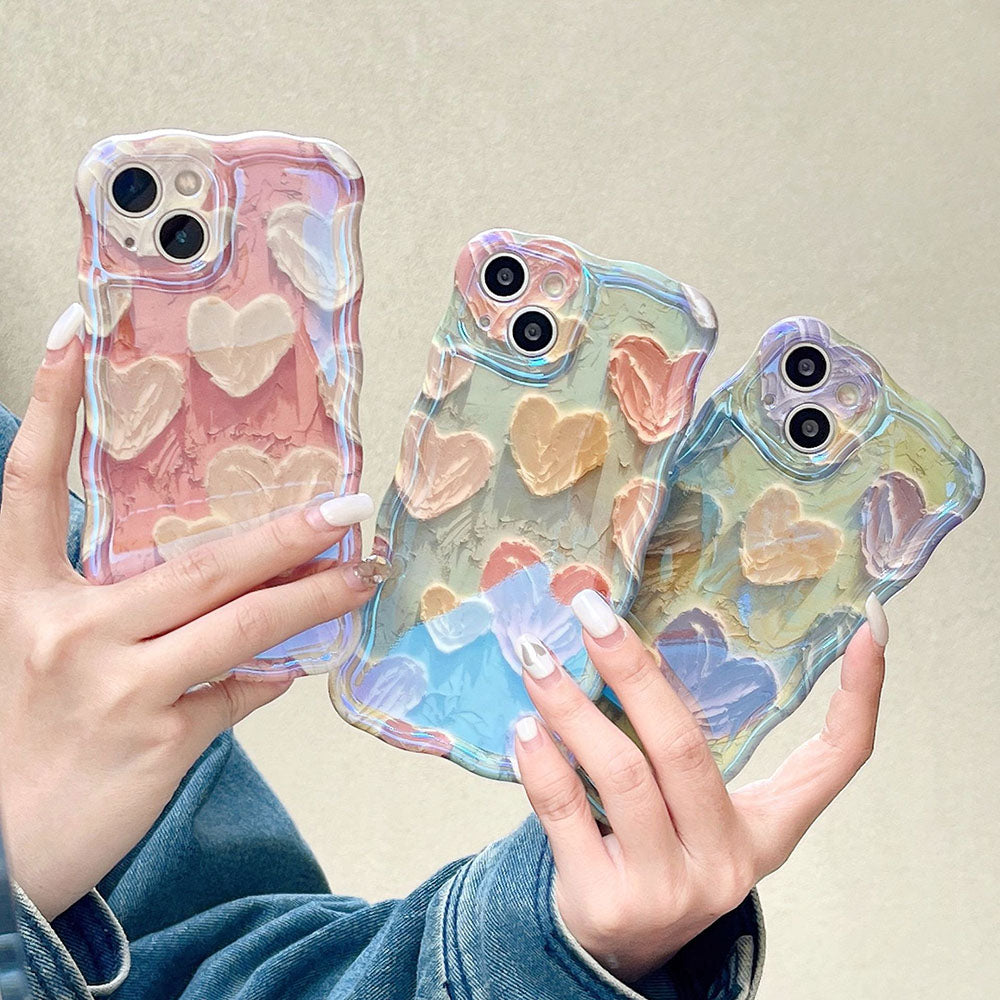 Oil painting heart iPhone case