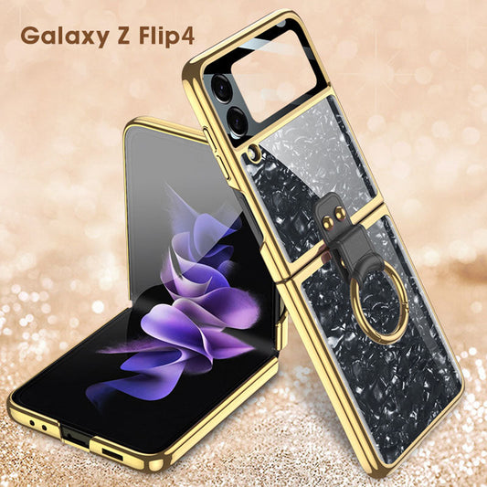 Electroplating Ring Bracket Suitable For Samsung Galaxy Z Flip3/4  Case