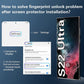 2022 Upgraded [2+2 Pack] Samsung Galaxy S22 Ultra 5G Screen Protector, 9H Tempered Glass, Ultrasonic Fingerprint Support, 3D Curved, HD Clear Scratch - GiftJupiter
