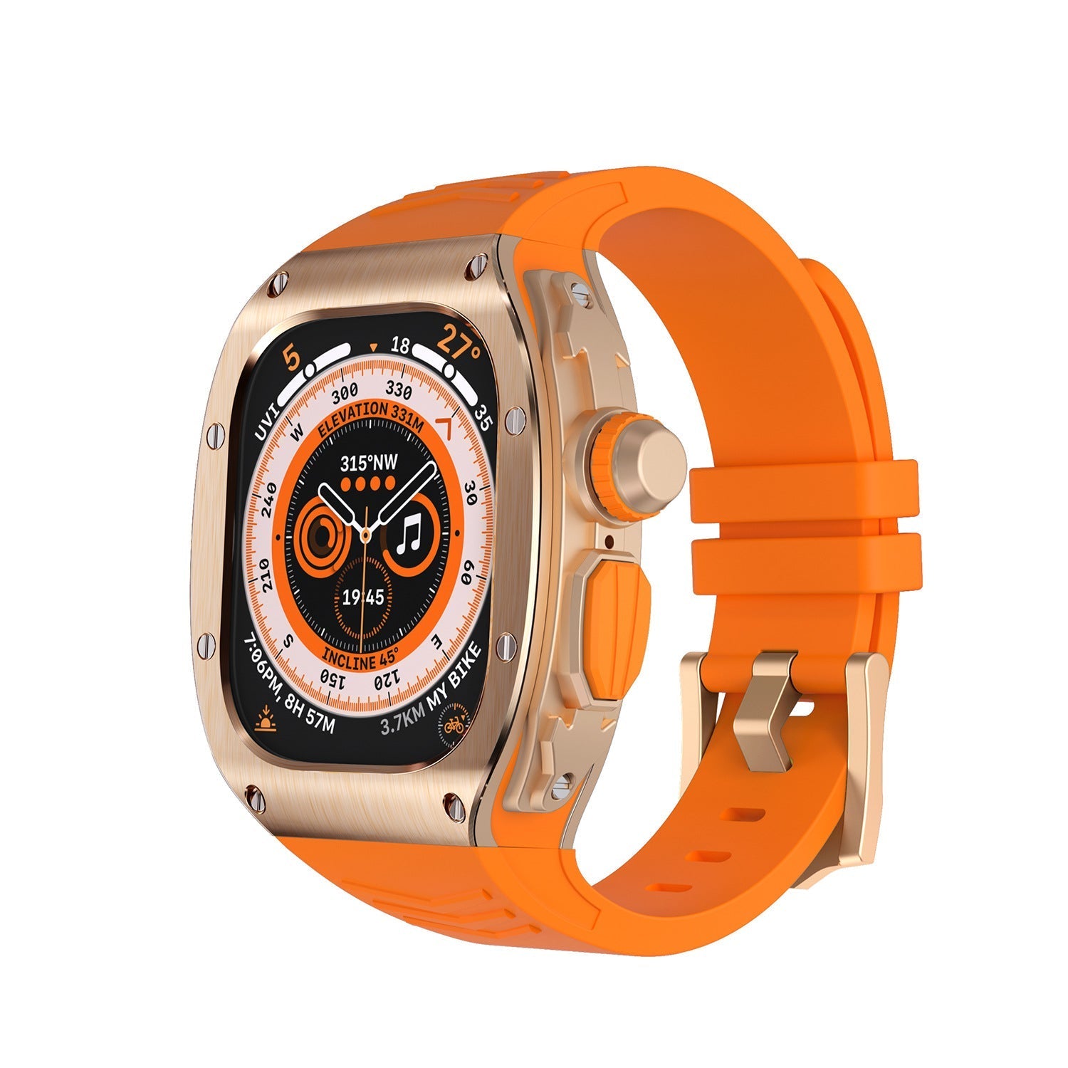 Luxury Metal Case Strap For Apple Watch Ultra 49mm - mycasety2023 Mycasety