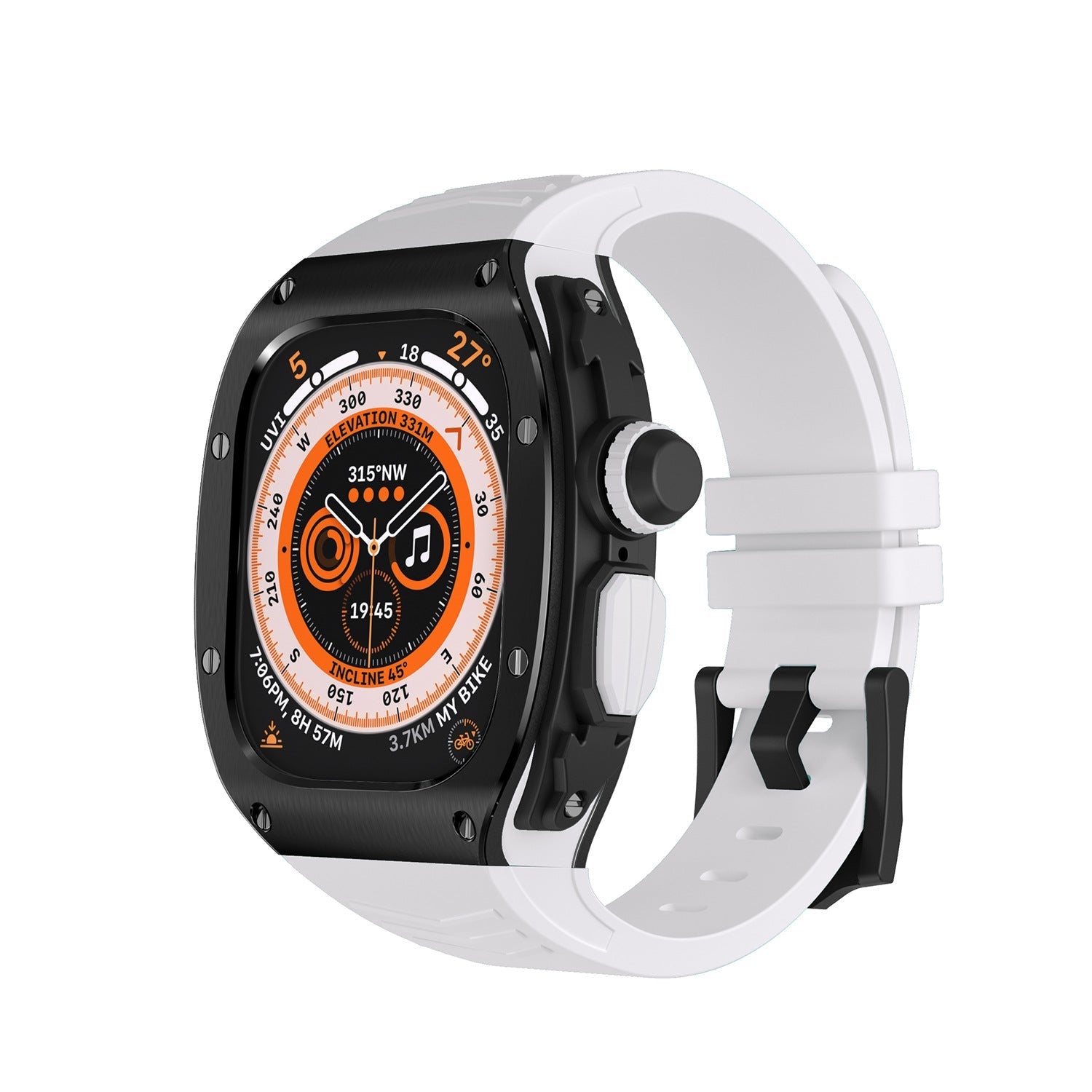 Luxury Metal Case Strap For Apple Watch Ultra 49mm - mycasety2023 Mycasety