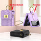 Luxury Leather Mini Phone Bag with Gold Chain For Samsung Galaxy Z Flip4 Flip3 5G - GiftJupiter
