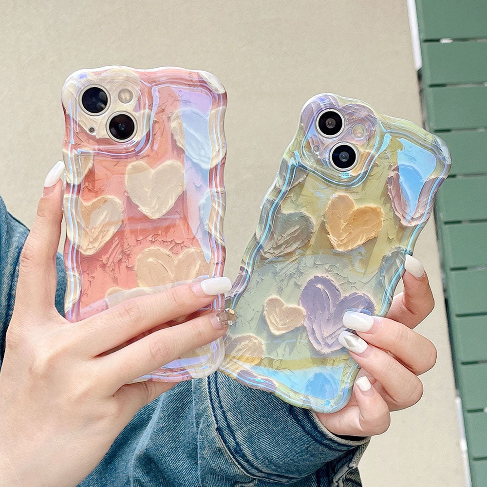 Oil painting heart iPhone case