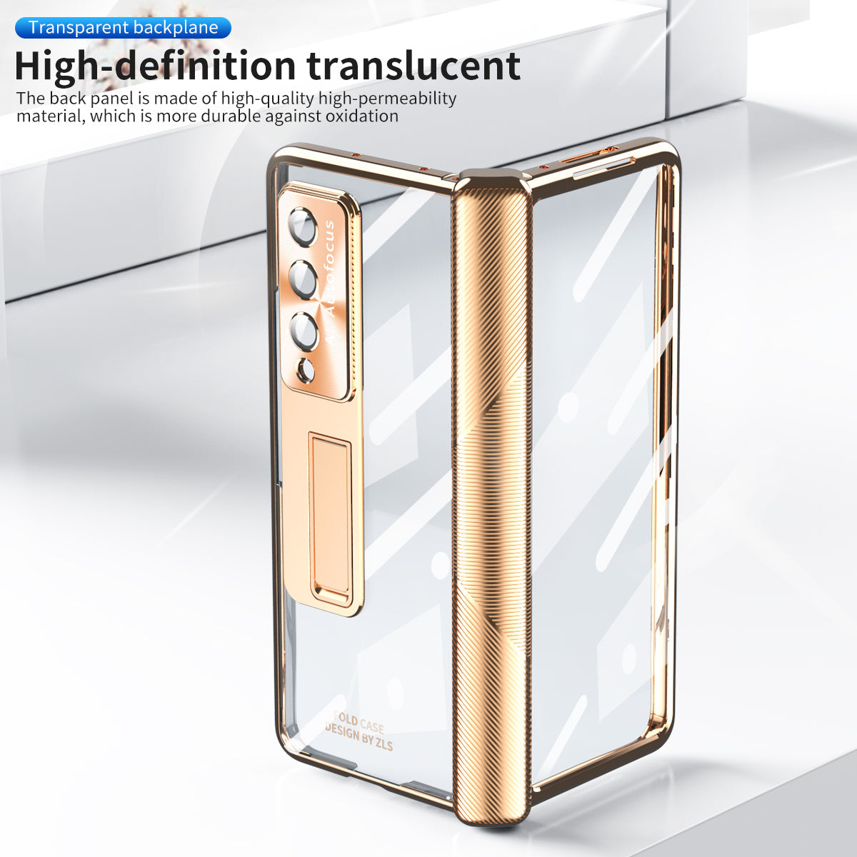 Magnetic Hinge Plating Case For Galaxy Z Fold5 Fold4 Fold3 With Double Hinge Protector - mycasety2023 Mycasety