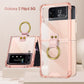 NEWEST Transparents Airbag Ring Holder Anti-knock Protection Cover For Samsung Galaxy Z Flip4 Flip3 5G - GiftJupiter