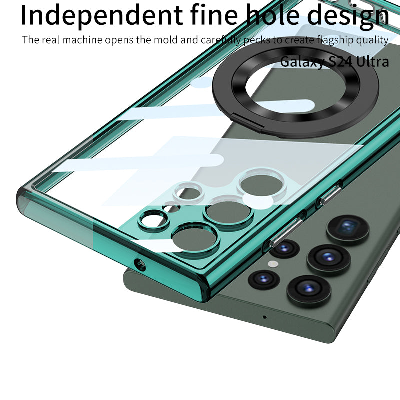 Magnetic Bracket Protective Phone Case For Samsung Galaxy S24 S23 Ultra Plus