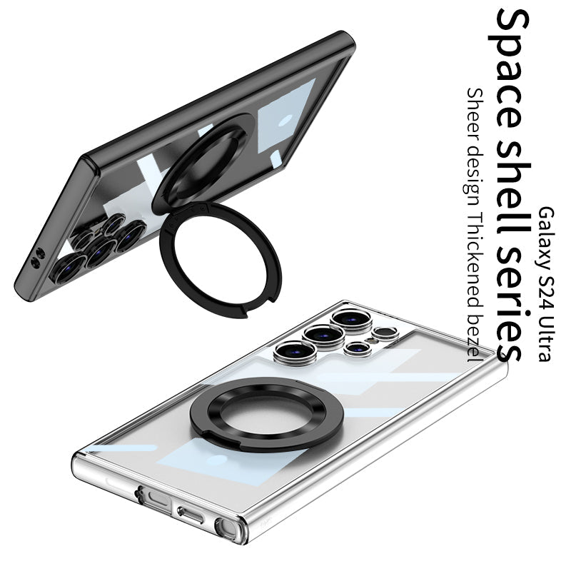 Magnetic Bracket Protective Phone Case For Samsung Galaxy S24 S23 Ultra Plus