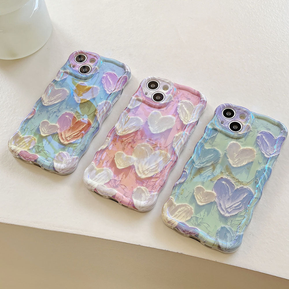 Oil painting heart iPhone case