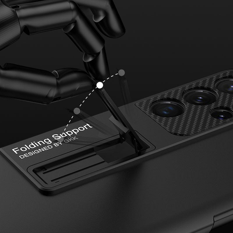 NEWEST Ultra-thin Magnetic Holder S Pen Slot Phone Case For S21 Ultra With Pen - GiftJupiter