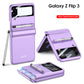 With S Pen Slot Solid Matte Ultra Slim Hard Shockproof Full Protection Cover For Galaxy Z Flip3 5G - GiftJupiter