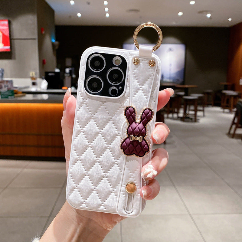 Premium Leather Wristband iPhone Case