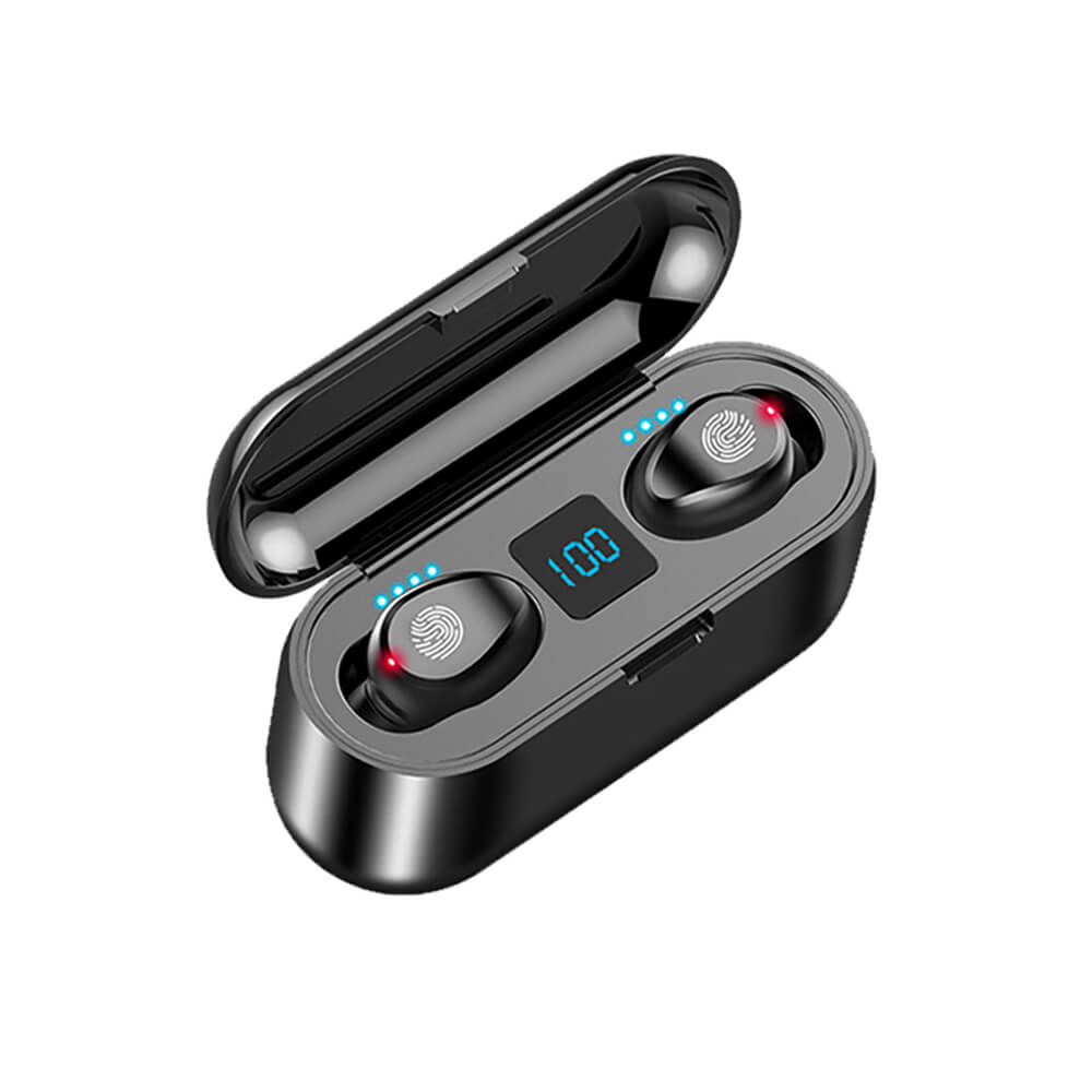 F9 Earphone LED Touch Bluetooth 5.0 Large Capacity Charging Cabin - GiftJupiter