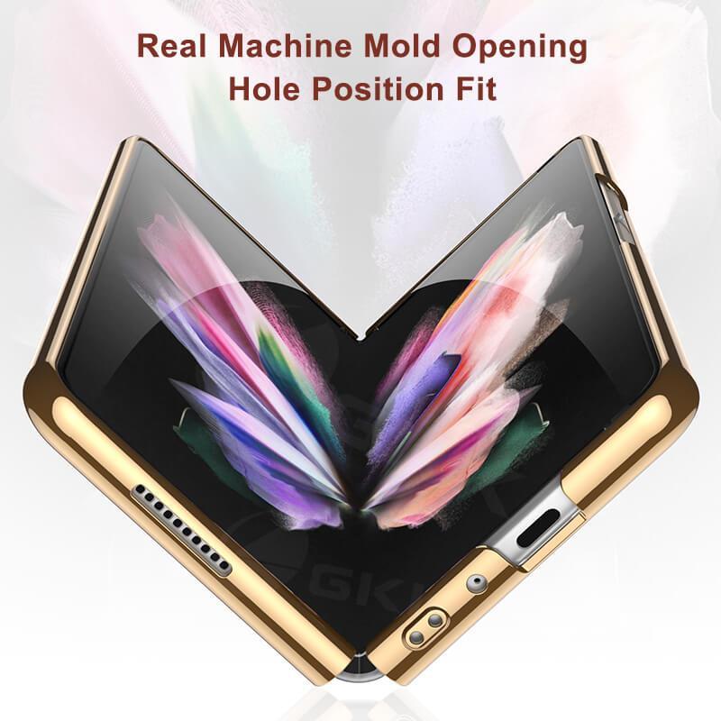 Natural Marble Glass Case For Samsung Galaxy Z Fold 3 5G - GiftJupiter