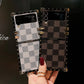Grid Phone Case for Samsung Galaxy Z Flip4 Flip3 - GiftJupiter