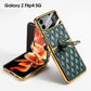 Luxury Leather Electroplating Diamond Protective Cover For Samsung Galaxy Z Flip4 Flip3 5G - GiftJupiter
