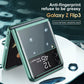 Plating Frame Transparent Back Hard Shockproof Full Protection Cover for Samsung Galaxy Z Flip3 5G - GiftJupiter