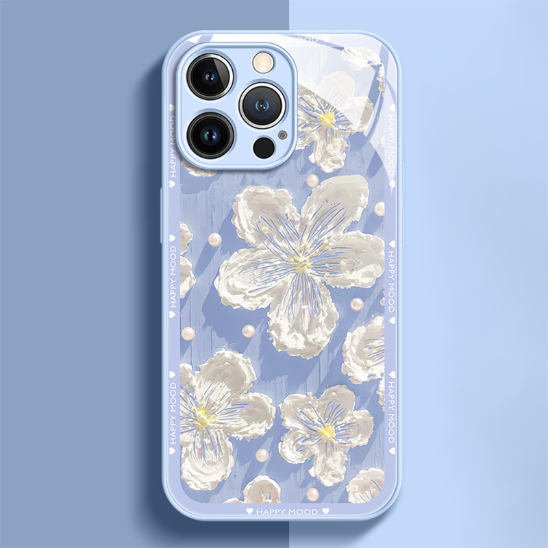 Ins New Oil Painting Flower iPhone Case