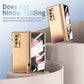 Samsung Z Fold3 Fold4 5G Luxury Magnetic Double Hing Folding All inclusive Case with Tempered Glass Film - GiftJupiter