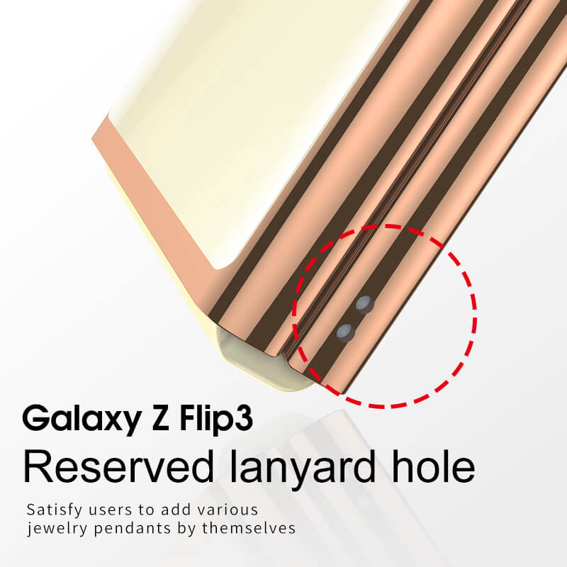 Plating Frame Transparent Back Hard Shockproof Full Protection Cover for Samsung Galaxy Z Flip3 5G - GiftJupiter