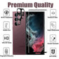 2022 Upgraded [2+2 Pack] Samsung Galaxy S22 Ultra 5G Screen Protector, 9H Tempered Glass, Ultrasonic Fingerprint Support, 3D Curved, HD Clear Scratch - GiftJupiter