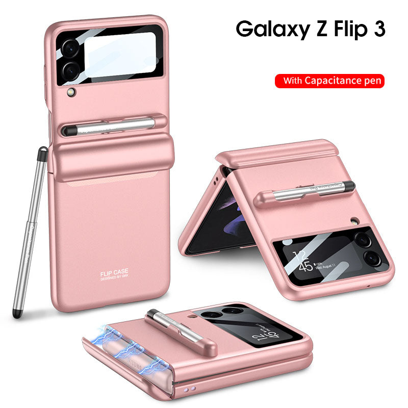 Magnetic All-included Shockproof Plastic Hard Cover For Samsung Galaxy Z Flip4 Flip3 5G - GiftJupiter